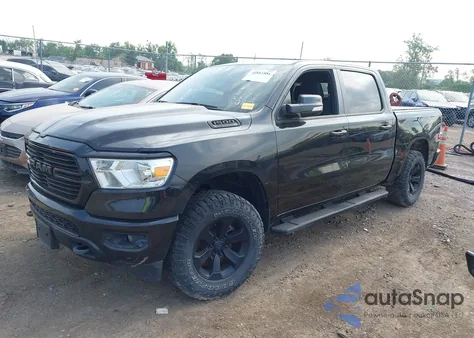 2021 Ram 1500 Big Horn 4X4 5'7 Box from USA, damaged, VIN 1C6SRFFT4MN818902